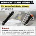 266037-01 Hydraulic Liftgate Cylinder Assembly for Maxon GPT-25 GPT-3 Tuck-Under Lift Gate, 2.75" Bore x 10" Stroke, S/LB/Bush; 287201-01, 26603701, 28720101 (Qty 1)