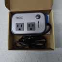 200W Car Power Inverter, FOVAL 12V DC to 110V AC Car Inverter with 4 USB Ports Car Outlet Adapter, Power Inverter for Vehicles, Car Plug Adapter Outlet for Laptop Computer Charger (Gray) 