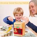 Refasy Piggy Bank Cash Coin Can ATM Bank Electronic Coin Money Bank for Kids Age 3-12, Money Savings Box Mini ATM Coin Bank Toys Gifts for 3 4 5 6 7 8 9 10 11 12 Year Old Boys Girls