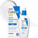 CeraVe AM Facial Moisturizing Lotion SPF 50, Face Moisturizer with SPF, Hyaluronic Acid, Niacinamide & Ceramides, Non-Greasy, Blends Seamlessly With No White Cast, Non Comedogenic Sunscreen, 3 Oz