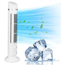 Tower Fan, Bladeless Tower Fan Quiet Standing Portable Fan, 90° Oscillating USB Desk Fan with Light for Home Bedroom Office (White)