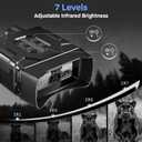 Digital Infrared Night Vision Goggles - 4''/3'' Night Vision for Viewing in 100% Darkness-4K UHD/4K Video for Hunting, Camping, Birds Watching
