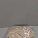 Smiry Round Picnic Tablecloth, Waterproof Elastic Fitted Table Covers for 25" - 30" Tables, Wipeable Flannel Backed Vinyl Tablecloths for Camping, Indoor, Outdoor, Khaki & White