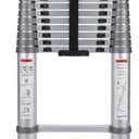 Telescoping Ladder 16.4 FT, Aluminum Lightweight Extension Ladder,330lbs Capacity