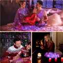 2 x 12 Pack Fairy Lights Battery Operated String Light7FT 20LED Waterproof Silver Wire Christmas Lights Outdoor,Firefly Mini Light for Bedroom Party Birthday Wedding Indoor Decorations Home Decor (Purple)