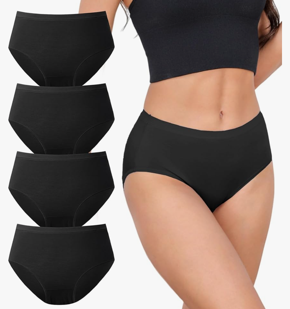 DAVID ARCHY Womens Underwear, Bamboo Rayon Women's Briefs - Moisture Wicking Panties, Soft & Breathable, 5 Pack 5 XL