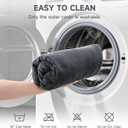 Heating pad for Neck - Wearable Electric Heating Pads for Back, Shoulder and Waist, Large Heat Pad with 4 Massage Modes & 2 Heat Levels, 24"x35", 4 Motor, Gray