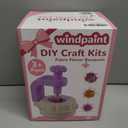 windpaint Fabric Flower Bouquets Toys, Christmas Gifts DIY Craft Kits Toys for Kids, Arts & Crafts for Girls 3 4 5 6 7 8 9 10 Years Old Toddler, Educational Learning Preschool Birthday Gifts(Purple)