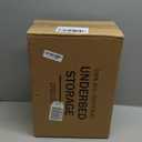 Wisuce Bamboo Under Bed Storage Containers- Underbed Organizer with Wheels with Dust Bag, Sturdy Wood Rolling Under the Bed Shoe Storage Organizer Drawers (White, 2 Pack (23.62"×16.54"))