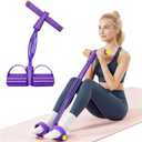 Multifunctional Pedal Resistance Band with Handle,4/6/8 Tubes for All Weights,Upgrade Heavy-Duty TPE Tubes with 300% Stretch for Full Body Workouts.