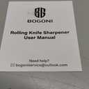 BOGONI Rolling Knife Sharpener, Diamond & Ceramic Disc, 15Â° & 20Â° Magnetic Angle, Fast & Safe for Any Hardness, Sharpening Kit for Kitchen & Pocket Knives, Razor-Sharp Edge, Leather Strop, Classic Kit