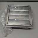 4" Metal Dryer Vent Cover Outside with Pest Guard Screen, 304 Stainless Steel Outdoor Exterior Wall Air Vent Cover with 6 Screws and Rubber Gasket for Bathroom Exhaust Vent Office Home (4 Inch Flexible Flap, Silver)