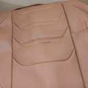 TIEHESYT Car Seat Covers Full Set, Breathable Leather Automotive Front and Rear Seat Covers & Headrest for Reduce The Driving Fatigue, Compatible with Most Vehicles, Cars (Brown, Front Pair and Rear)