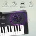 61 Key Keyboard Piano for Beginners with Lighted Keys & Pro Teaching Modes,Includes Stand, Bench, Microphone, Music Stand,70 Demos, 200 Rhythms/Tones, Gift for Beginners, 61Key Keyboard Piano Kit with Piano Stool & Stand
