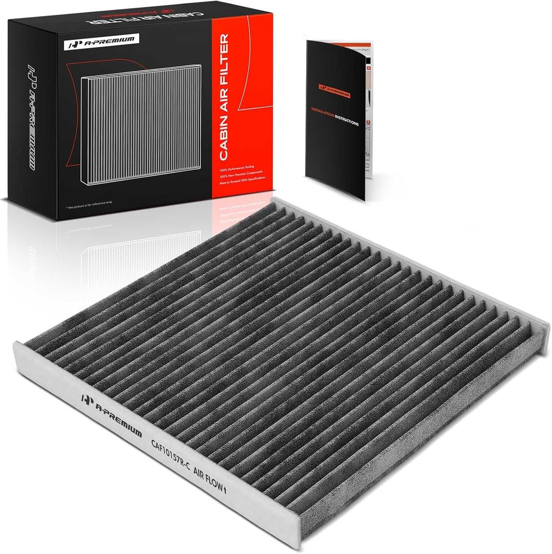 A-Premium Cabin Air Filter with Activated Carbon Compatible with Toyota Camry, Sienna, 4Runner, Avalon, Celica, Solara & Subaru Outback, Legacy & Lexus ES300, ES330, RX330, RX350, GX470, RX400h
