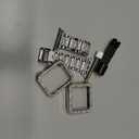 SUPOIX Compatible with Apple Watch Band 38mm + Case, Women Jewelry Bling Diamond Metal Bands & 2 Pack Protective Cover Cases for iWatch Series 3/2/1(Silver/38mm)