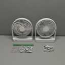 Magnetic Cruise Ship Fan, Portable USB-C Desk Fan with Strong Magnet Base, Adjustable 3 Speed & Quiet Operation, Ideal for Cruises Office Home Travel 2 Pack