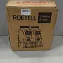 Roetell 2 Sets 1 Gallon Laundry Detergent Dispenser with Stand, Measuring Cup, Glass Laundry Detergent Containr for Laundry Room Organization
