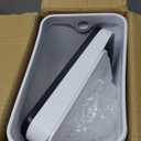 Bathroom Garbage Can with Lid, 2.6 Gallon Diaper Trash Can, Automatic Trash Cans Touchless, Slim Waterproof Smart Commercial Trash Can for Bedroom, Bathroom, Office, Living Room, Toilet, RV (A-Basic Battery Supply-White)