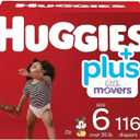 Huggies Plus Diapers, Size 6 (35+ Pounds), 116 Count