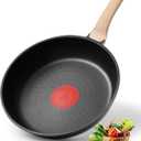 Non Stick Frying Pan, 8-inch Omelette Pan with Heat Dot Temperature Indicator, Healthy Non Toxic Egg Skillet with Heat-Resistant Handle, PFOA-Free, Dishwasher Safe, Compatible with All Cooktops