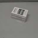 6 x Cat Eye Nails Short Squoval, Shimmery Black, Small Size Press on False Nails, 24 Reusable Fake Nails With Stick on Adhesive Tabs