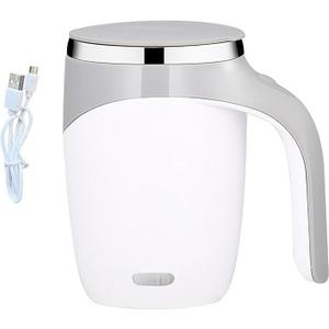Self Stirring Coffee Mug, Automatic Magnetic Stirring Cup, Self Stirring Mug With Lid, Rechargeable Electric Speed Mixing Cup, for Milk Tea Office Travel Home Coffee(#1)
