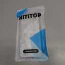 NITITOP Compatible with iPhone 16 Pro Max Case Clear Magnetic Compatible with MagSafe Cute Lily Flowers Floral for Women Girls Hard PC Back Shockproof Protective Phone Cover - White