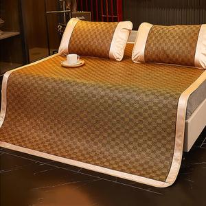 Summer Sleeping mat, Summer Cooling Bam-Boo Sleeping Mat Foldable, Traditional Chinese Rattan Pad Cooling Mattress, Foldable Breathable, for Single Double Queen-Size(Color B,90cm)