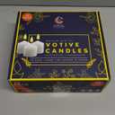 Candle Charisma White Unscented Votive Candles - 10 Hour Burn time - Set of 72 for Dinner, Wedding, Halloween and Holiday Decorations