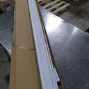 Blinds for Indoor Windows 1" Vinyl L-Shaped Slats Cordless Mini Blinds for Home, 55" W  64" H - White