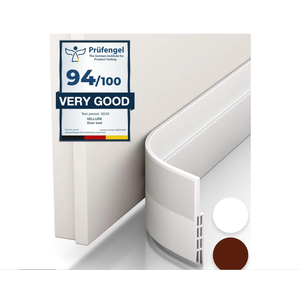 Vellure® Door Draft stoppers for Bottom of Door  New Premium Door Sweep/Door Seal Strip (Save Energy – installs Quickly and Easily) Door Weather Stripping, Ideal for Keeping Out Cold (5x39 White)