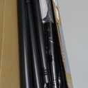 Tension Curtain Rod, Extra Long Outdoor Curtain Rod 43-100 Inch Adjustable, 1.1 Inch Diameter Thick Heavy Duty Black Shower Curtain Rod, Stainless Steel Shower Rod for Bathroom No Drilling, No Rust