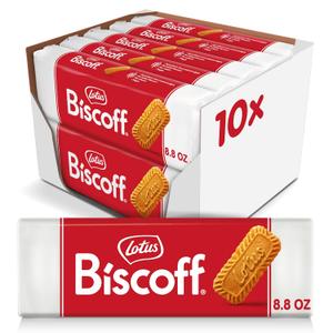 Lotus Biscoff, Caramelized Biscuit Cookies, non GMO + Vegan - 8.8 Ounce (Pack of 10), Best By: 06/29/26