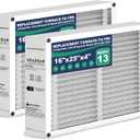 2Pack 16x25x4 AC Furnace Air Filter Compatible with Honeywell FC100A1029, MERV 13 HVAC Filter Replacement, (Actual Size:15.94 x 24.86 x4.38 inches)
