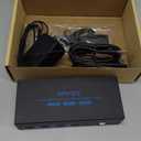 4K@120Hz Kvm Switch 2 Monitors 2 Computers 8K@60Hz HDMI Displayport Dual Monitor KVM Switches 2 Ports for 2 PC Share Mouse Keyboard and 2 Screens with USB 3.0 Cables and Extended Controller (Deep Blue)