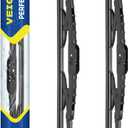 13inch + 13 inch Steel Frame Windshield Wiper Blades,Compatible with Jeep Wrangler 2006 2005 2004 2003 2002 2001 2000-1997 and More Model Conventional Front Wiper (Pack of 2)