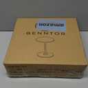 Modern Small Side Table for Living Room, Round Small Coffee Table with Solid Rubberwood Leg for Living Room, Bedroom, Accent Piece, Corner and Compact Nightstand in Walnut Finish