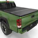 YITAMOTOR FRP Hard Tri Fold Truck Bed Tonneau Cover Compatible with 2016-2023 Toyota Tacoma (Excl. Trail Edition) 5 ft Bed