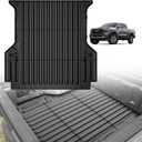 TripleAliners Truck Bed Mat Compatible with 2024 2025 Ford Ranger Accessories 5FT Vehicle Perfectly Flush All Weather Protection TPE Heavy Duty Pickup Car Bed Cargo Mat Bed Liner