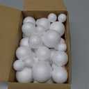 Yalumo 70 Pack Foam Balls for Crafts, 5 Size Smooth Polystyrene Foam Balls 0.8 1.2 1.6 2 2.4 Inch Round White Foam Craft Balls for School Projects, Christmas Decoration, Modeling, DIY Ornaments