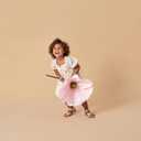MODERNMOMENTS Baby Girls' Dress with Puff Sleeves (Yellow, 2T)