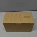 4 PCS Artificial Mini Christmas Trees, 7.9IN Bottle Brush Trees with 2 Modes Timer LED String Lights, Button Cell Battery Powered Desktop Pine Trees with Wooden Base for Home Xmas Decor (Warm White)