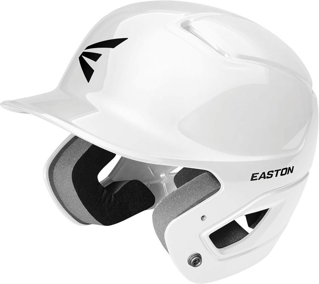 EASTON ALPHA Batting Helmet | Baseball Softball | Large / X Large | White | 2020 | Dual-Density Impact Absorption Foam | High Impact Resistant ABS Shell | Moisture Wicking BioDRI Liner | Removable E