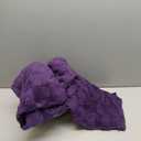 Purple Fleece Throw Blanket 50”×70” for Couch Sofa Bed,Super Soft Cozy Plush Microfiber Flannel Blanket with 3D Checkered Design Lightweight for Adults,Woman,Girls