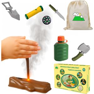 3 x Kids Educational Camping Toys – Indoor/Outdoor Toys for Toddlers and Kids Ages 4-8, 3-6 | Great Halloween, Holiday and Birthday Gift Ideas (Explorer Kit)