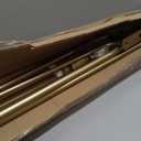 Antique Gold Double Curtain Rods, Double Curtain Rod for Window 48-84 Inch, Room Darkening Wrap Around Double Window Rods, Adjustable 1-Inch Front and 5/8 Inch Back Double Drapery Rod