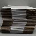 Calenzana 8x6x4 Shipping Boxes Set of 40, White Corrugated Cardboard Box for Mailing Packing Gifts Small Business