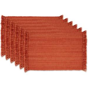 DII Variegated Tabletop Collection, Placemat Set 13x19, Spice, 6 Piece DII Variegated Tabletop Collection, Placemat Set 13x19, Spice, 6 Piece