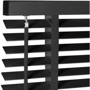 2" Cordless Solid Wood Blinds for Indoor Window,29.5" W x 48" H Black